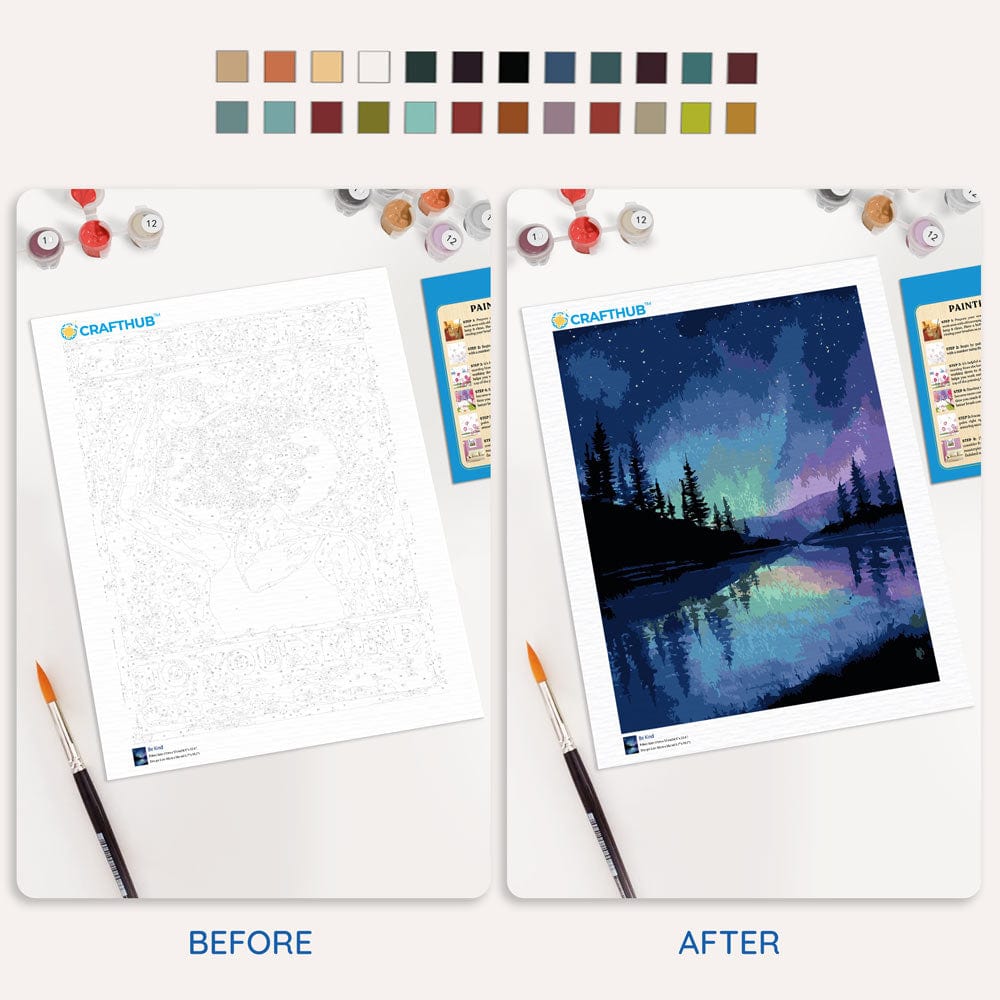 Alaskan Night Sky - Paint By Numbers Kit